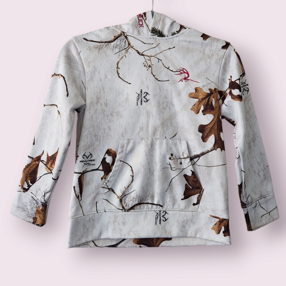 Kids Ten Buck Pullover Hoodie Size M (8-10) Camo Hunting